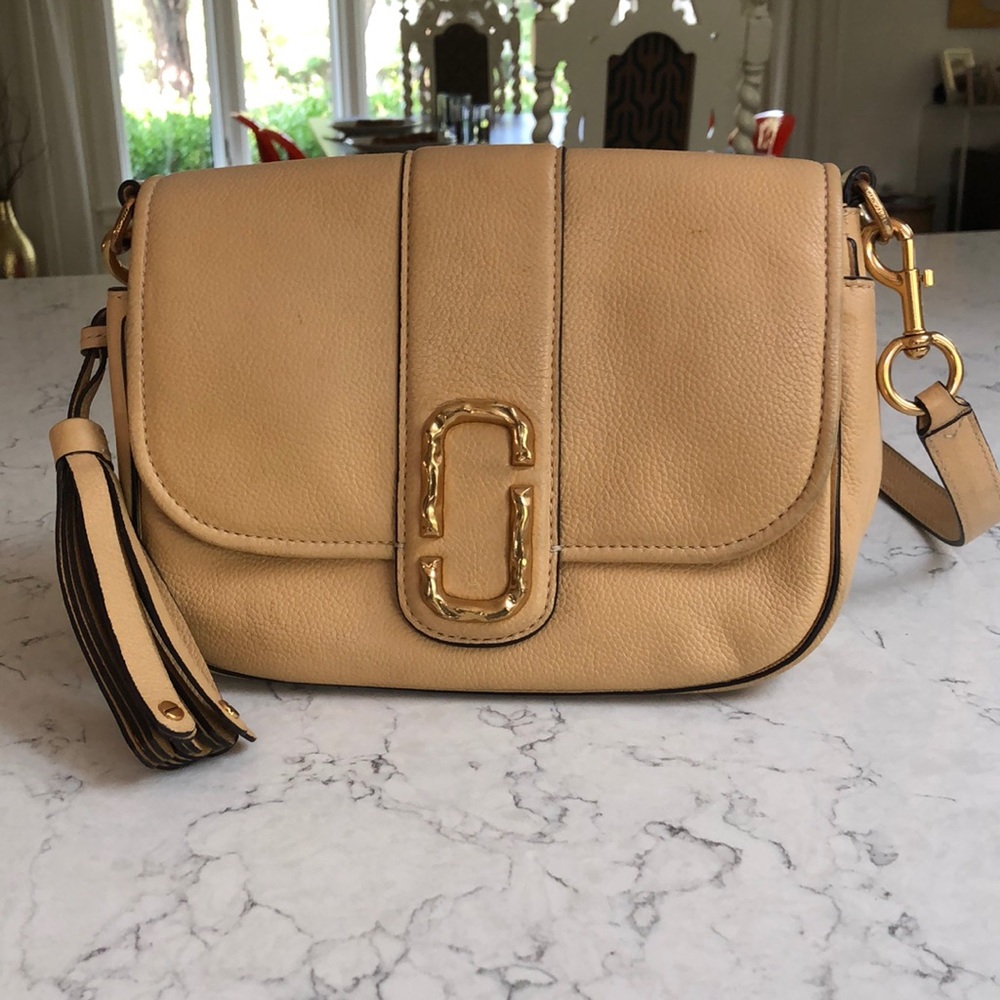 Marc Jacobs Interlock Crossbody Pebble Leather Gem